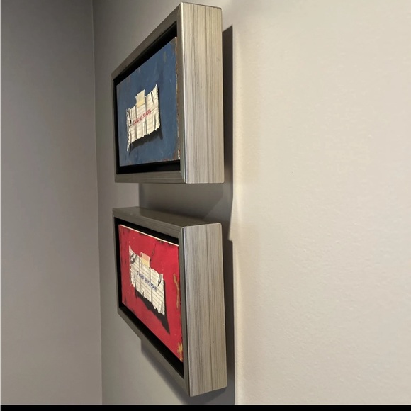 Original 6”x12” oil “notes” paintings on canvas panels. - Picture 5 of 10